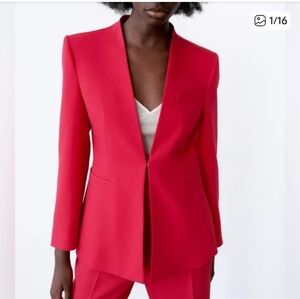 Zara Vibrant Red Blazer